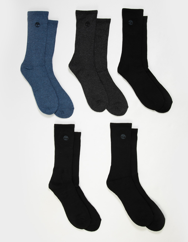 TIMBERLAND Rivington 5 Pack Mens Cushioned Crew Socks image number 0
