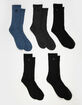 TIMBERLAND Rivington 5 Pack Mens Cushioned Crew Socks image number 1