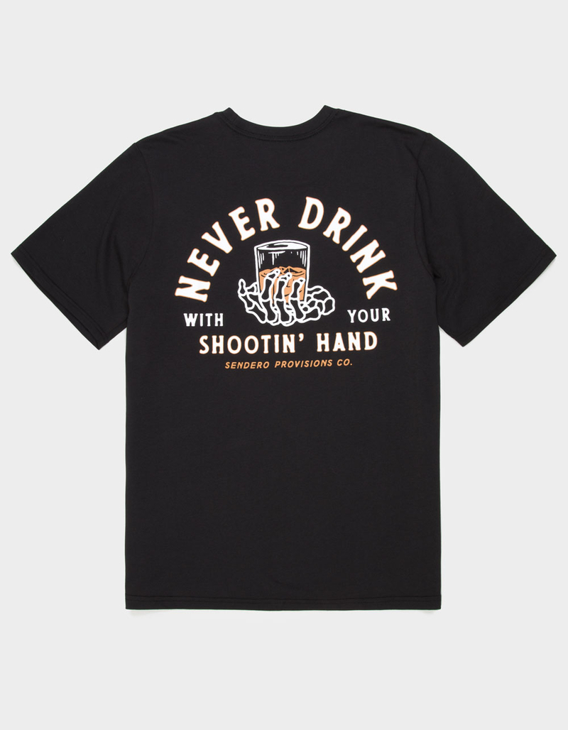 SENDERO PROVISIONS CO. Shootin Hand Mens Tee image number 0