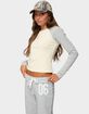 EDIKTED Raya Long Sleeve Tee image number 2