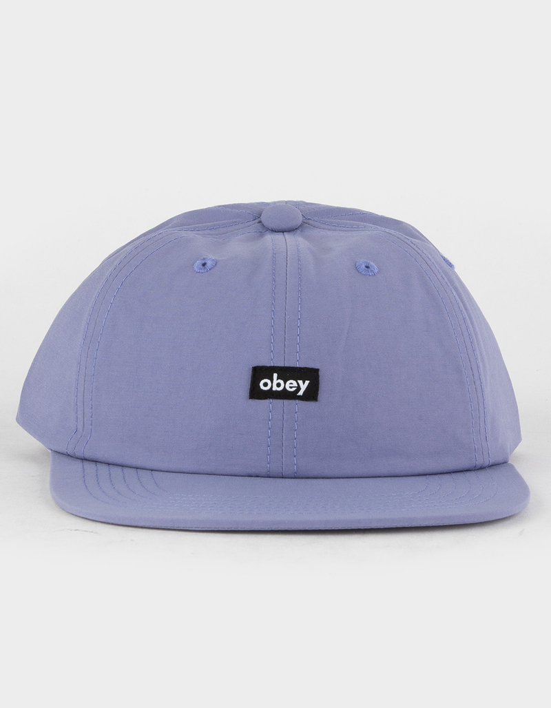 OBEY Lower Case Tech 6 Panel Mens Strapback Hat image number 0
