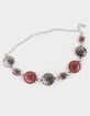 Red Concho Womens Chain Belt image number 1