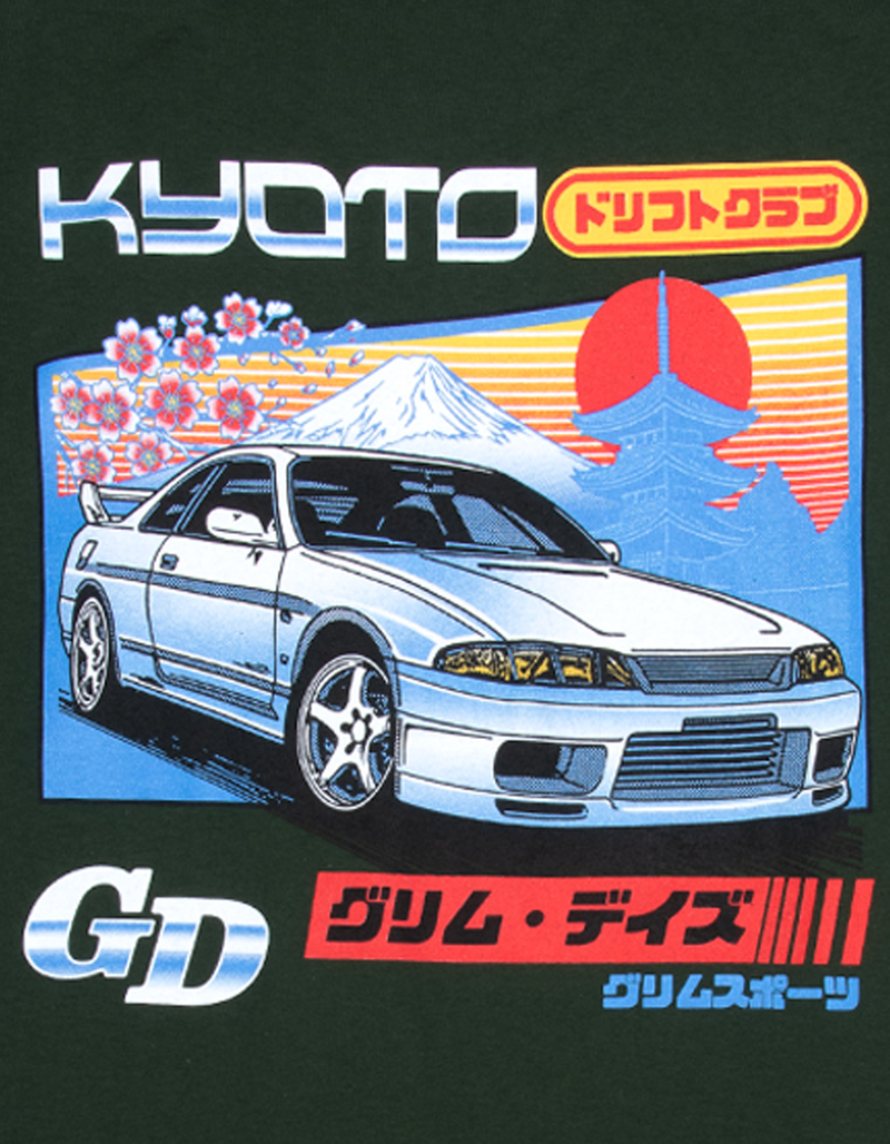GRIM DAYS Rising Sun Mens Tee image number 2