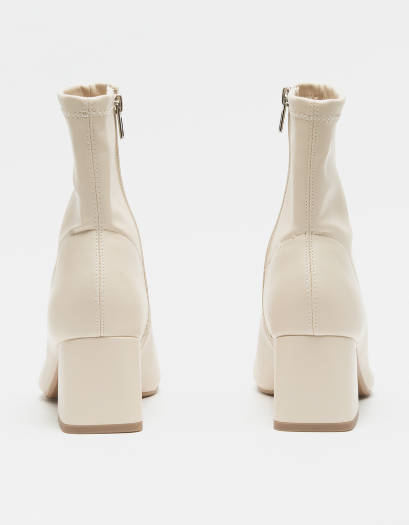 DELICIOUS Ankle Block Heel Womens Boots image number 3