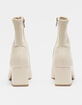 DELICIOUS Ankle Block Heel Womens Boots image number 4