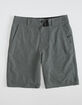 NITROUS BLACK Format Boys Charcoal Hybrid Shorts image number 1