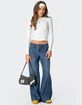 EDIKTED Charlie Panel Stitch Low Rise Jeans image number 2