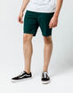 CHARLES AND A HALF Lincoln Stretch Teal Blue Mens Shorts image number 4