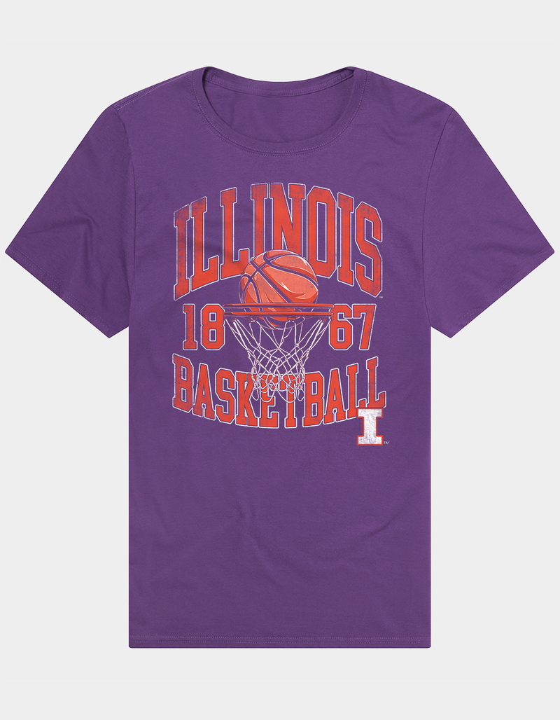 THE UNIVERSITY OF ILLINOIS Spirit Collection Basketball Mens Tee image number 0