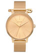 NIXON Kensington Milanese Gold Watch image number 1