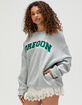 HYPE AND VICE University Of Oregon Womens Crewneck Sweatshirt image number 2