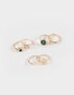 FULL TILT 5 Pack Flower/Stone Rings image number 1