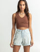 RSQ Womens Super High Rise Mom Shorts image number 6