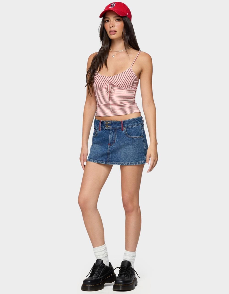 EDIKTED Tova Striped Scoop Tank Top image number 3