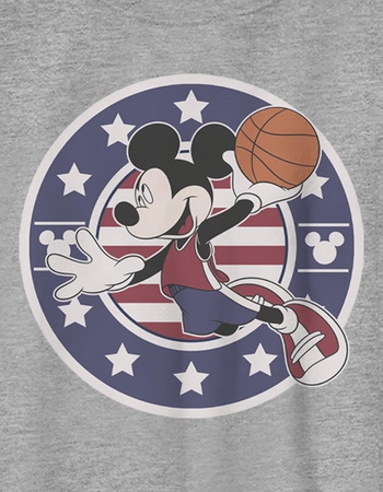 DISNEY Mickey Basketball Americana Unisex Kids Tee Alternative Image