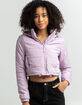 FULL TILT Womens Cropped Hooded Puffer Jacket image number 1