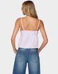 EDIKTED Avenly Striped Tie Front Babydoll Top image number 2