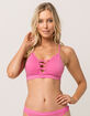Pink Crisscross Front Bralette image number 2