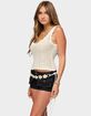 EDIKTED Aurelle Open Knit Tank Top image number 2