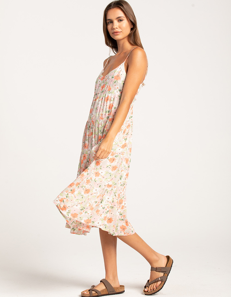 RSQ Womens Print Tier Midi Dress image number 1