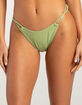 DAMSEL Texture High Leg Lurex Bikini Bottoms image number 2