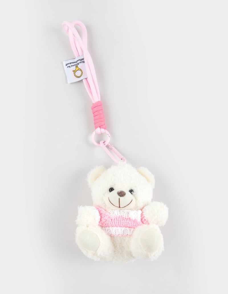FULL TILT Polar Bear Sweater Plush Bag Charm image number 0