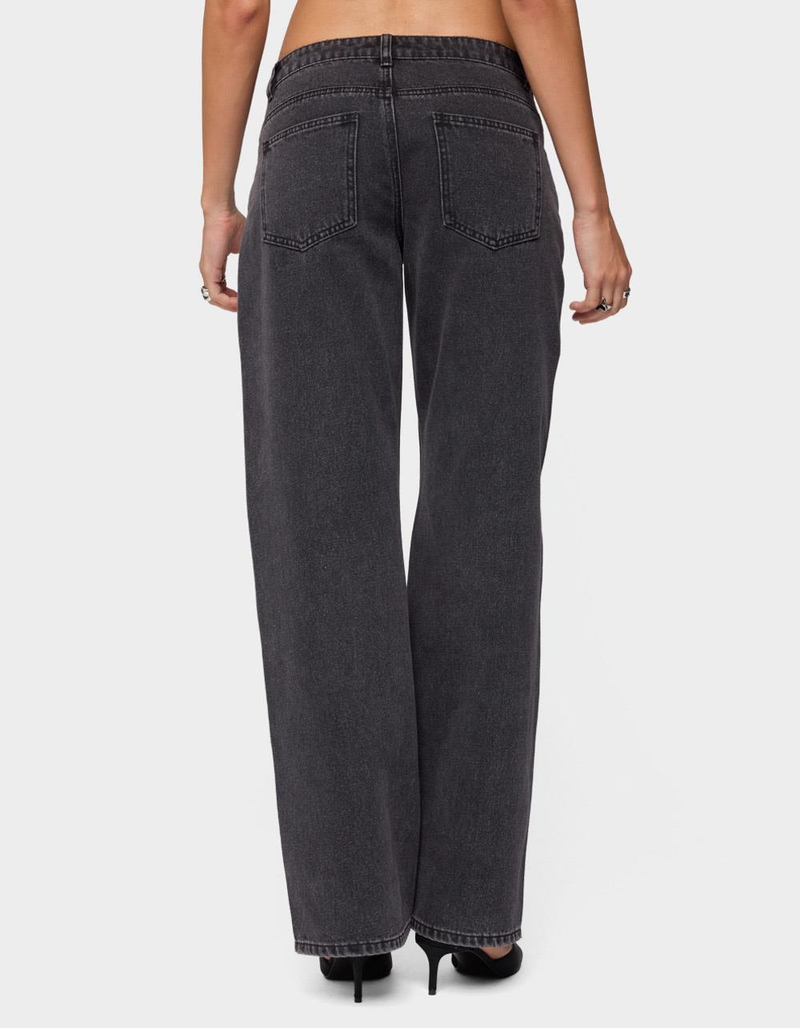 EDIKTED Rossa Beaded Low Rise Jeans image number 2