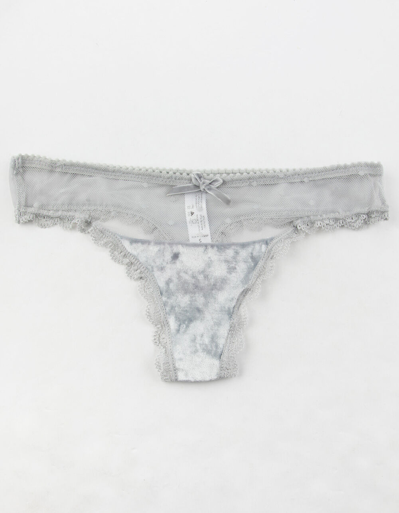 FULL TILT Cute One Gray Thong image number 0