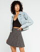 SKY AND SPARROW Floral Black Skater Skirt image number 1
