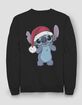 LILO & STITCH Santa Hat Unisex Holiday Sweatshirt image number 1