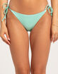 DAMSEL Tie Side Texture Bikini Bottoms image number 2