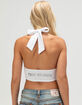TRUE RELIGION Crystal Plunge Womens Halter Top image number 2