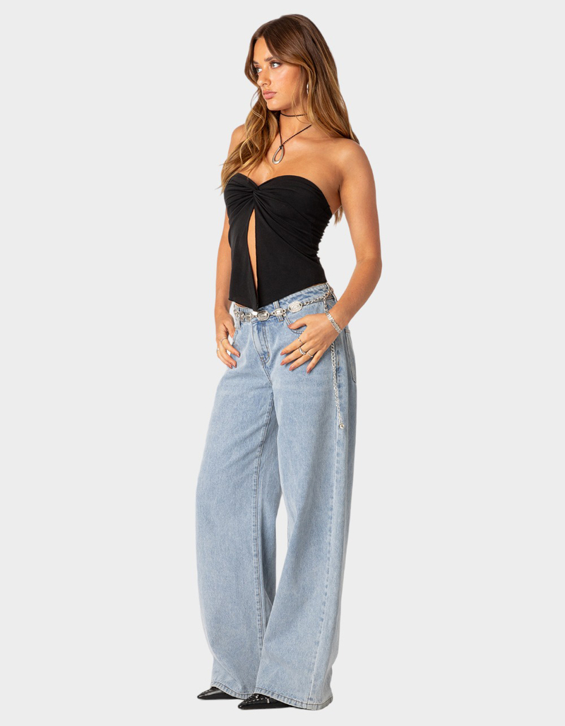 EDIKTED Twist Split Front  Womens Tube Top image number 2