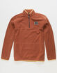 HURLEY Mesa Windchill 1/4 Zip Mens Fleece Jacket image number 1