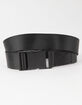 Solid Metal Buckle Womens Web Belt image number 1