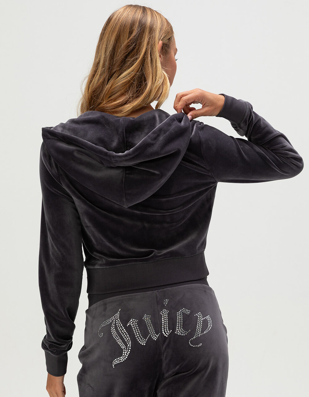 JUICY COUTURE ジップアップパーカー カシミヤ100% レディース P (XS) Women's Juicy Couture Crown Fleece Full-Zip Hoodie – On Sale Now
