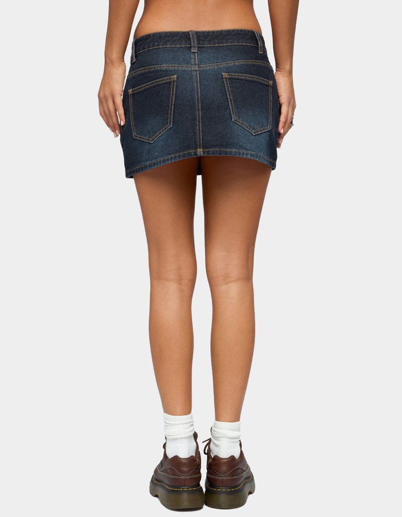 EDIKTED Chiara Denim Micro Skirt image number 2
