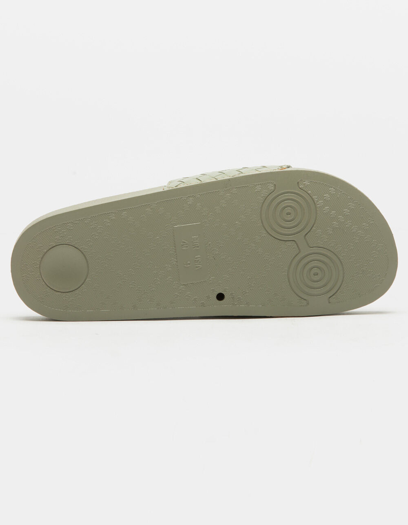 OASIS SOCIETY Woven Womens Sage Slide Sandals image number 2