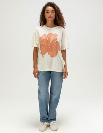 ROXY Hibiscus Spray Womens Boyfriend Tee Alternative Image