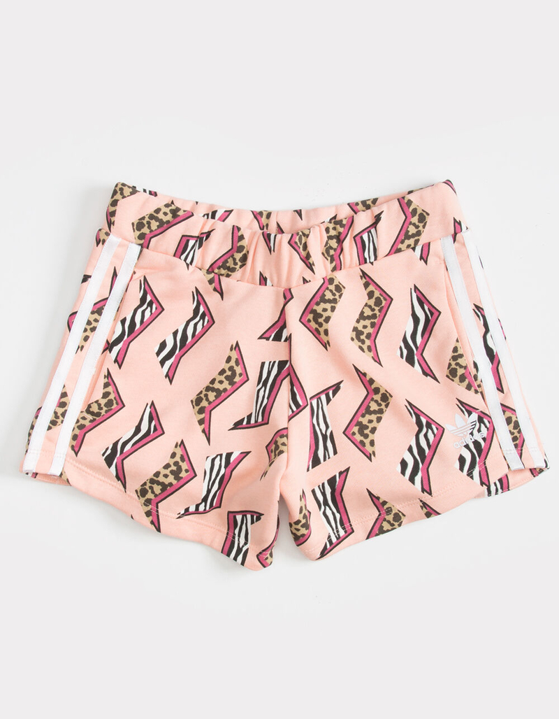 ADIDAS All Over Animal Print Girls Shorts image number 0