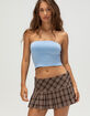 RSQ Womens Low Rise Pleated Mini Skort image number 5