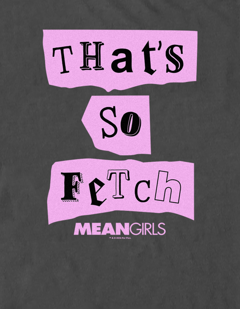 MEAN GIRLS That's So Fetch Unisex Tee CHARCOAL Tillys