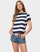 EDIKTED Valetta Oversized Striped Tee image number 2