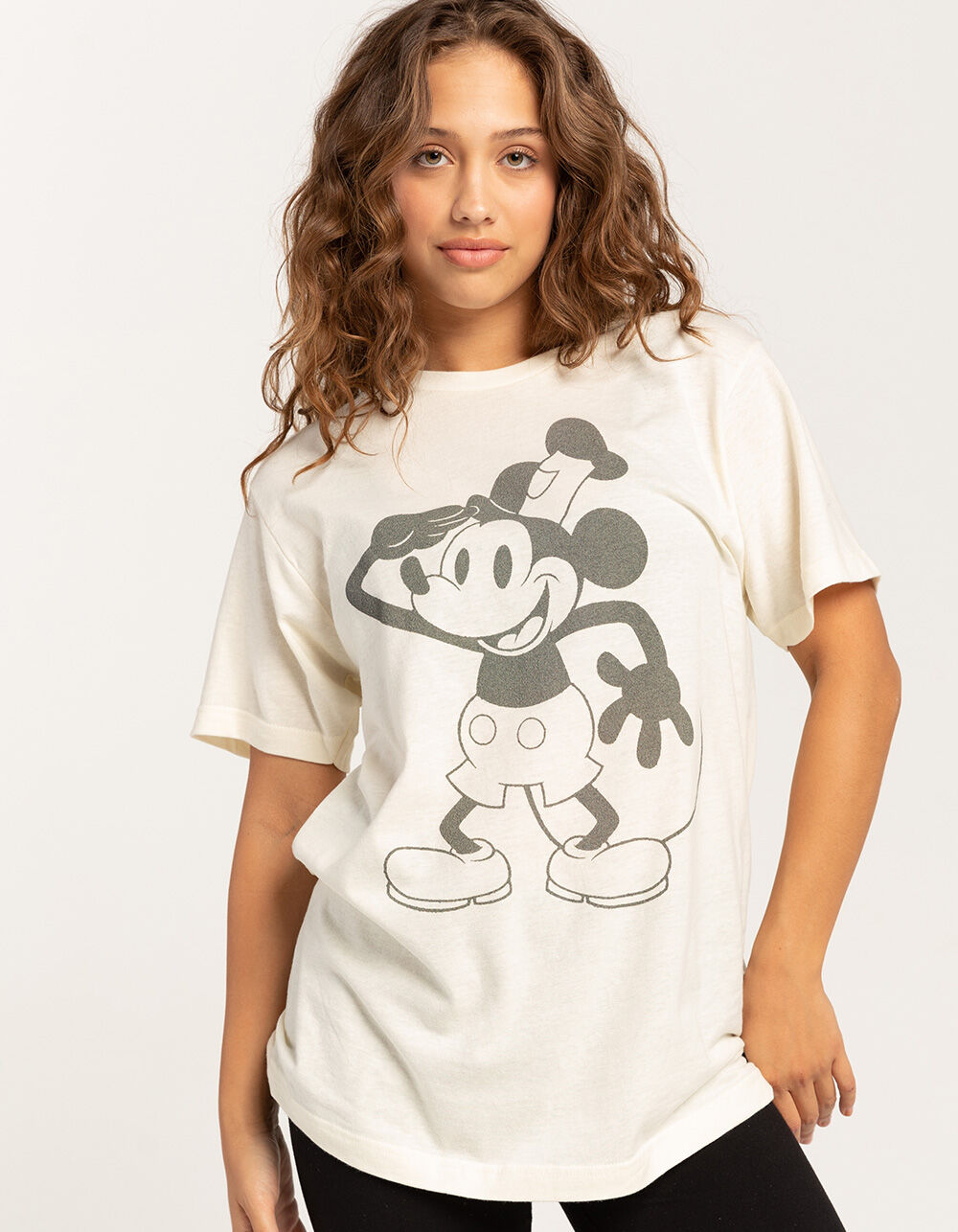 DISNEY 100TH ANNIVERSARY Mickey Cartoon Unisex Tee - NATURAL | Tillys