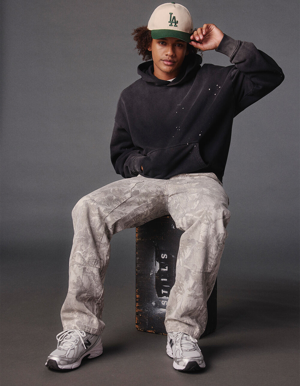 RSQ Mens Baggy Camo Print 5 Pocket Pants - CAMO KHAKI | Tillys