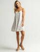 LOVE FIRE Ditsy Tier White Babydoll Dress image number 4