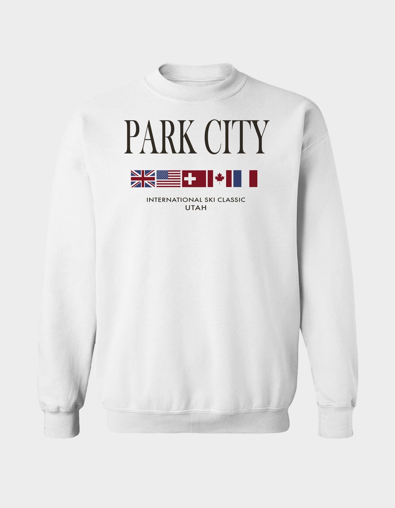 PARK CITY Ski Classic Utah Unisex Crewneck Sweatshirt WHITE Tillys