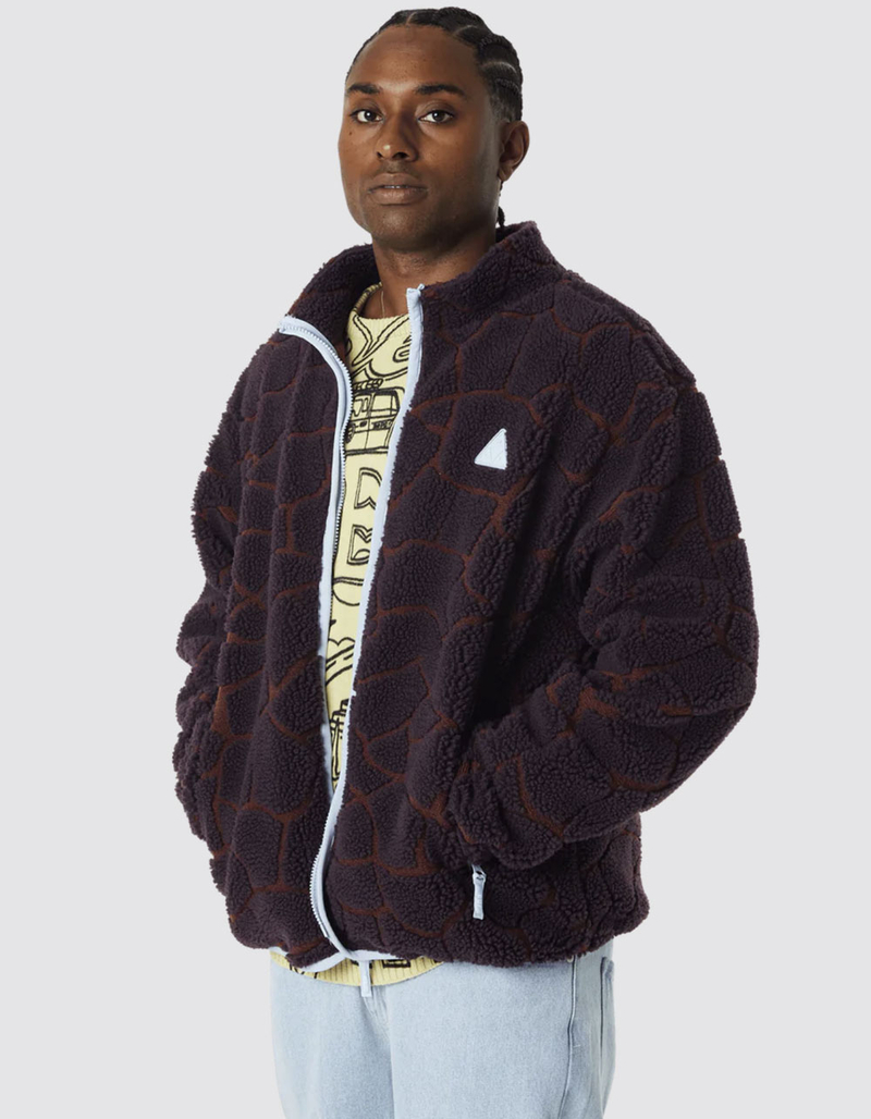 HUF Quake Mens High Pile Fleece Jacket image number 3