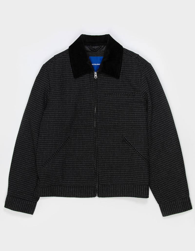 JACK & JONES Eaton Mens Wool Worker Jacket BLACK COMBO Tillys