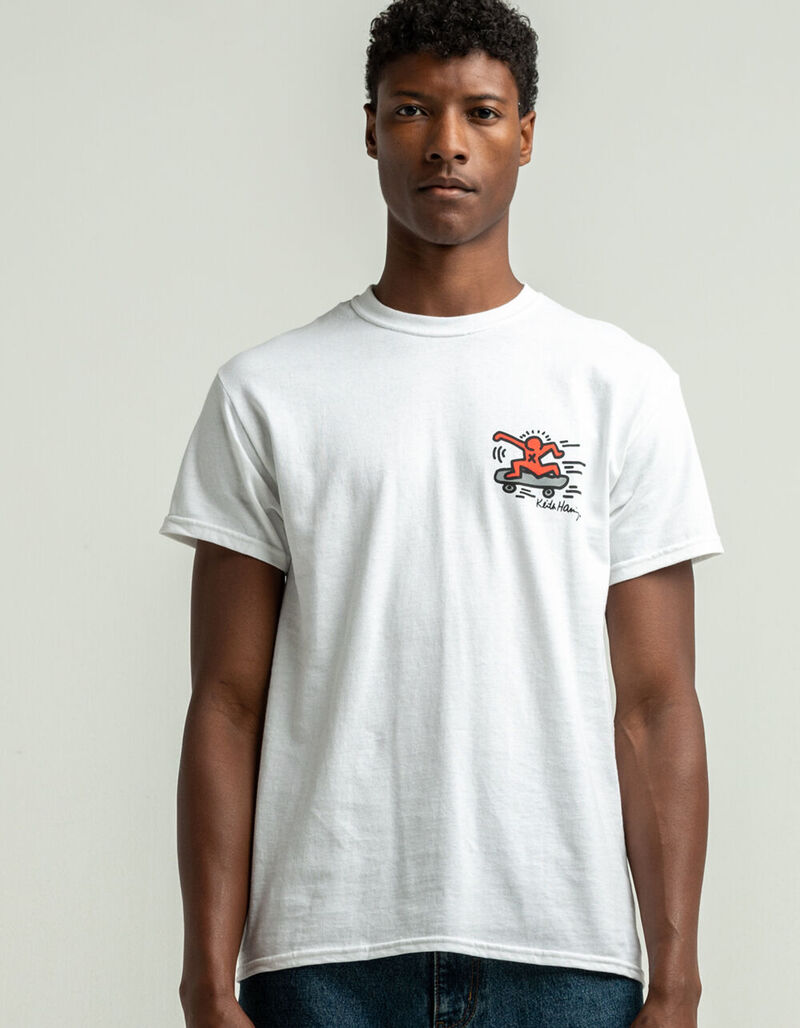 RSQ x Keith Haring Mens T-Shirt - WHITE - 408446150
